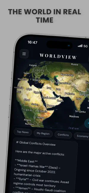 Worldview: World Monitor screenshot 1