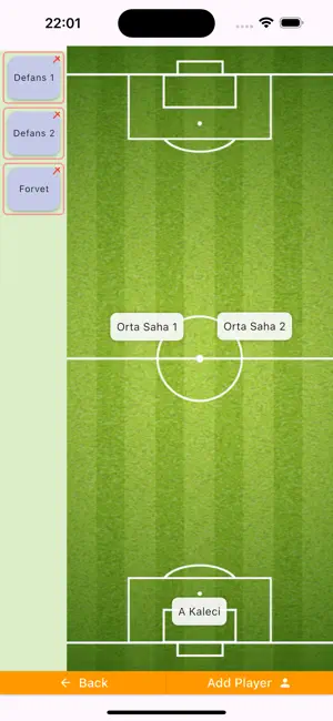 Halı Saha Kadro screenshot 3