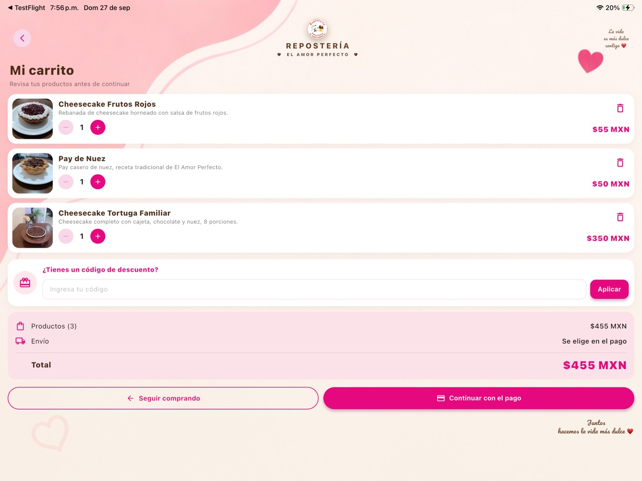 Screenshot 9 of Repostería El Amor Perfecto