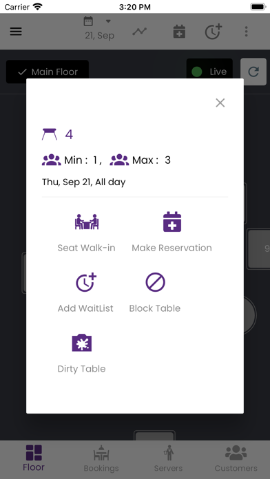 Smart Restaurant Host Screenshot