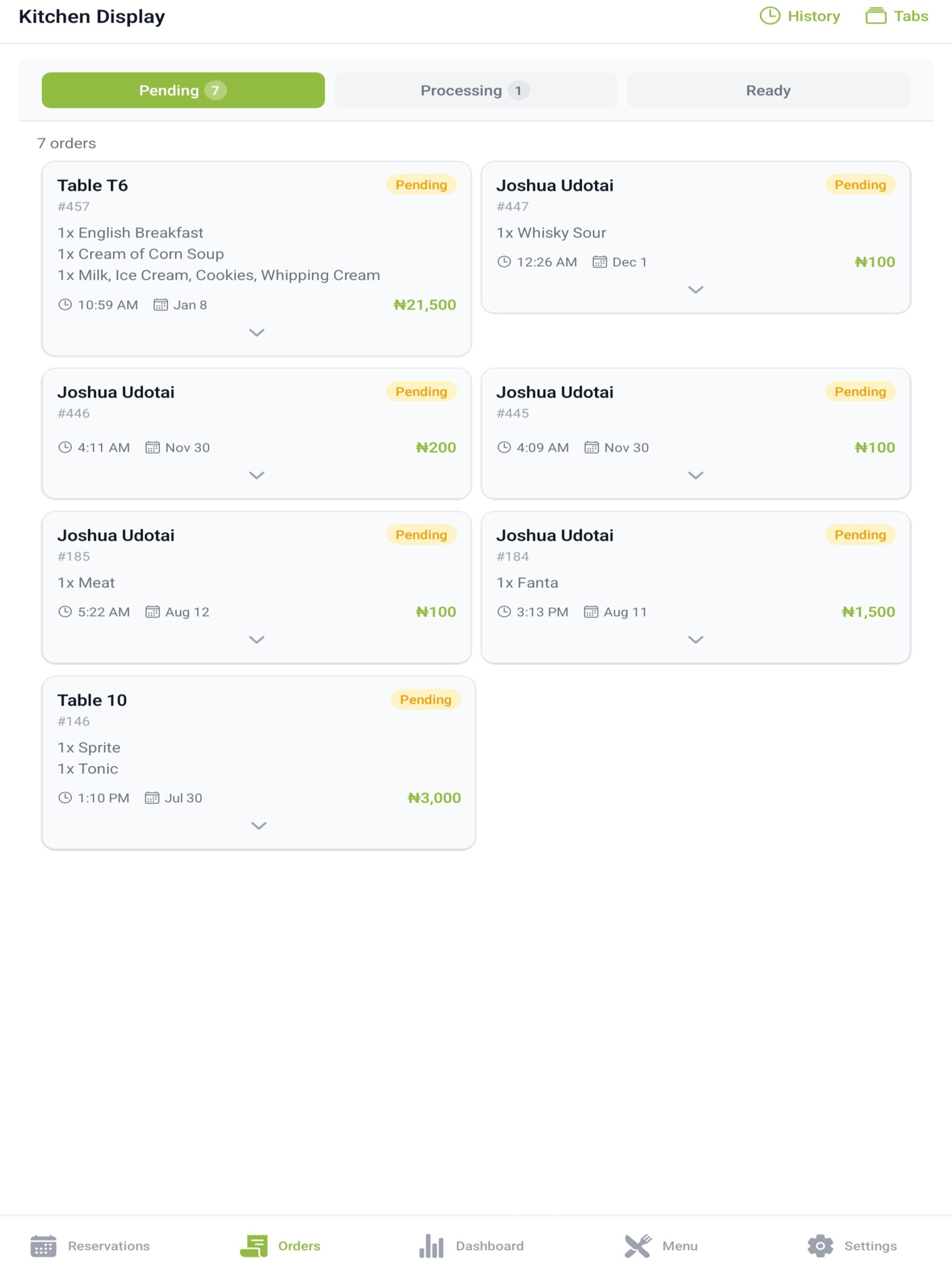 Dinesurf Vendor screenshot 8