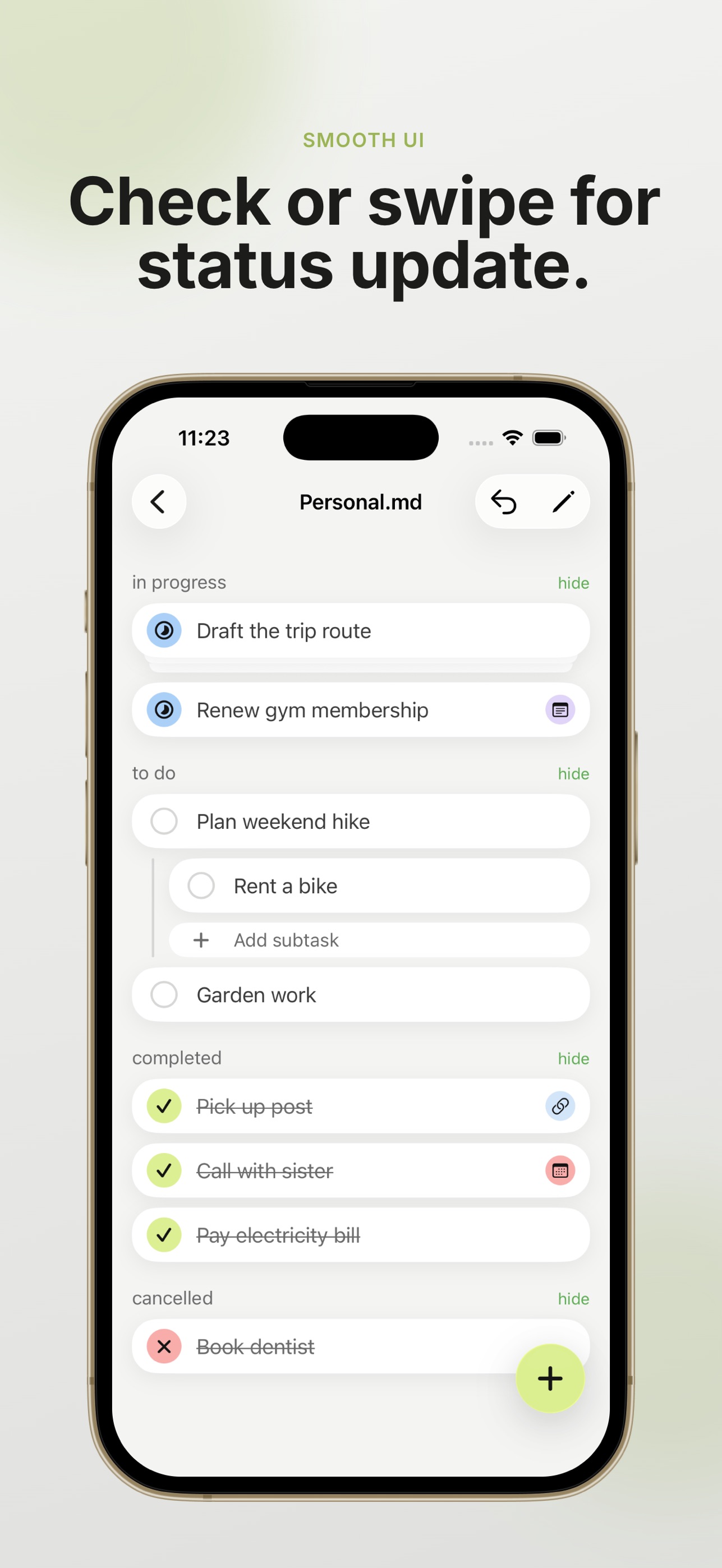 Screenshot 2 of TODO.md - Markdown Task List