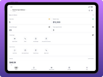 Simple Business System iPad screenshot