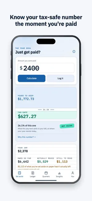 TaxSet - Set Aside for Taxes screenshot 1