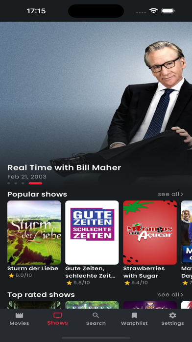 TV Box: Movies & Live TV Guide Screenshot