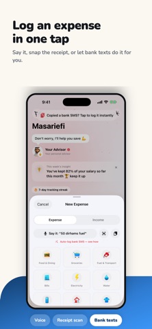 Masariefi: Expense Tracker Screenshot 2 of 5