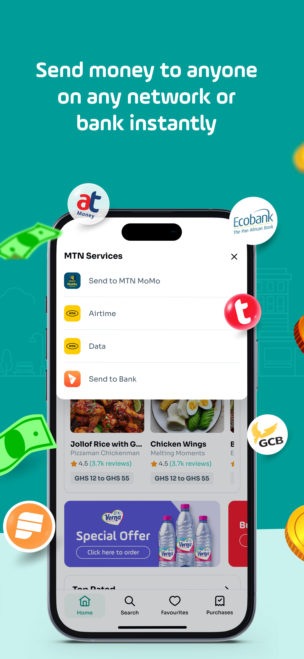 Hubtel: Bills, Food, Groceries