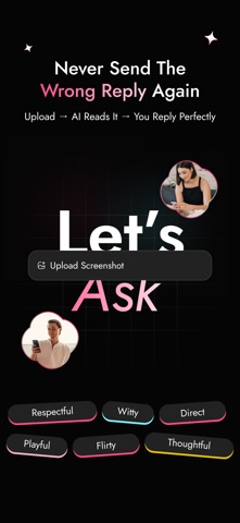 RizzMuse: AI Dating Replies iPhone screenshot