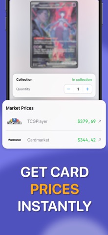 Scandex TCG card value scanner screenshot