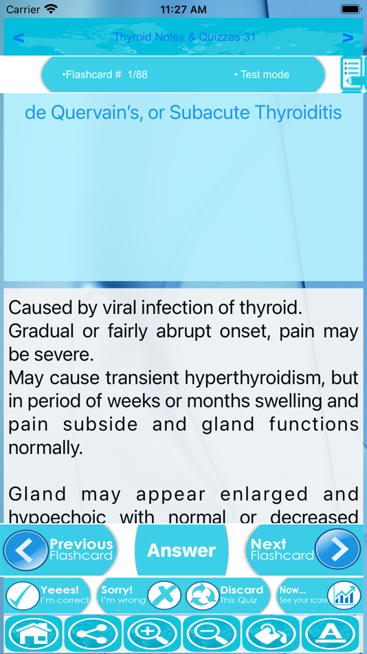 #6. Thyroid Exam Review App : Q&A (iOS) 来自: Tourkia CHIHI