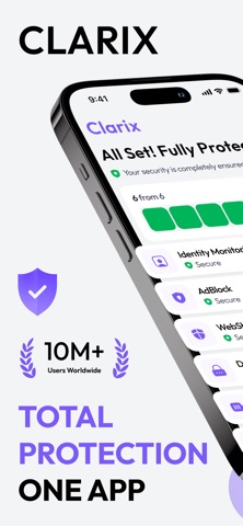 Protection and Security:ClariX Screenshot 1 of 7