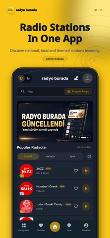 Radyo Burada: Turkish Radio app screenshot