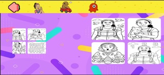 Rachel Dinos Alien's Coloring iPhone screenshot