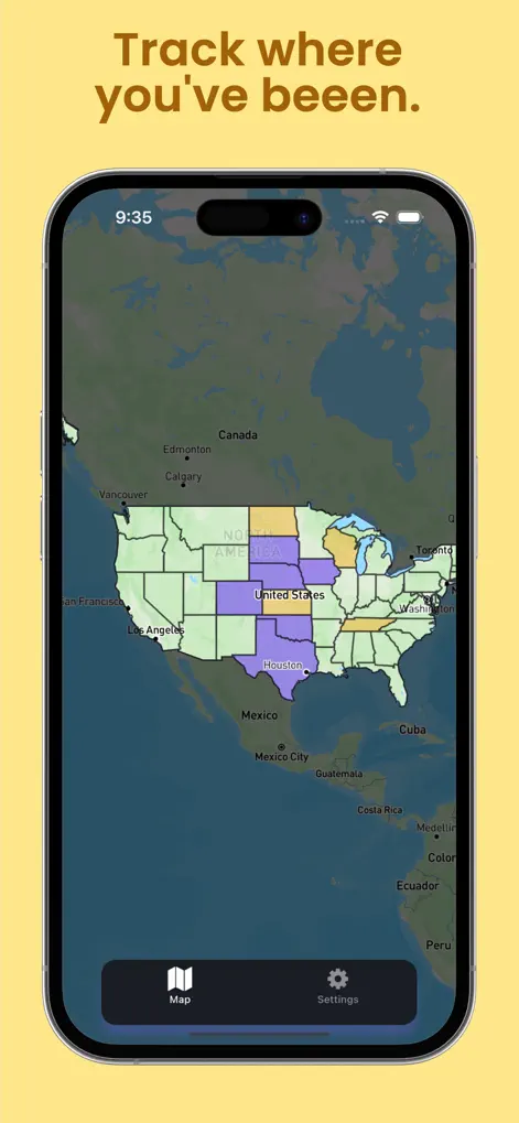 USA States - Map Tracker - Travel App | MWM