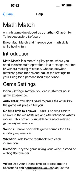 Accessible Math Match screenshot 2