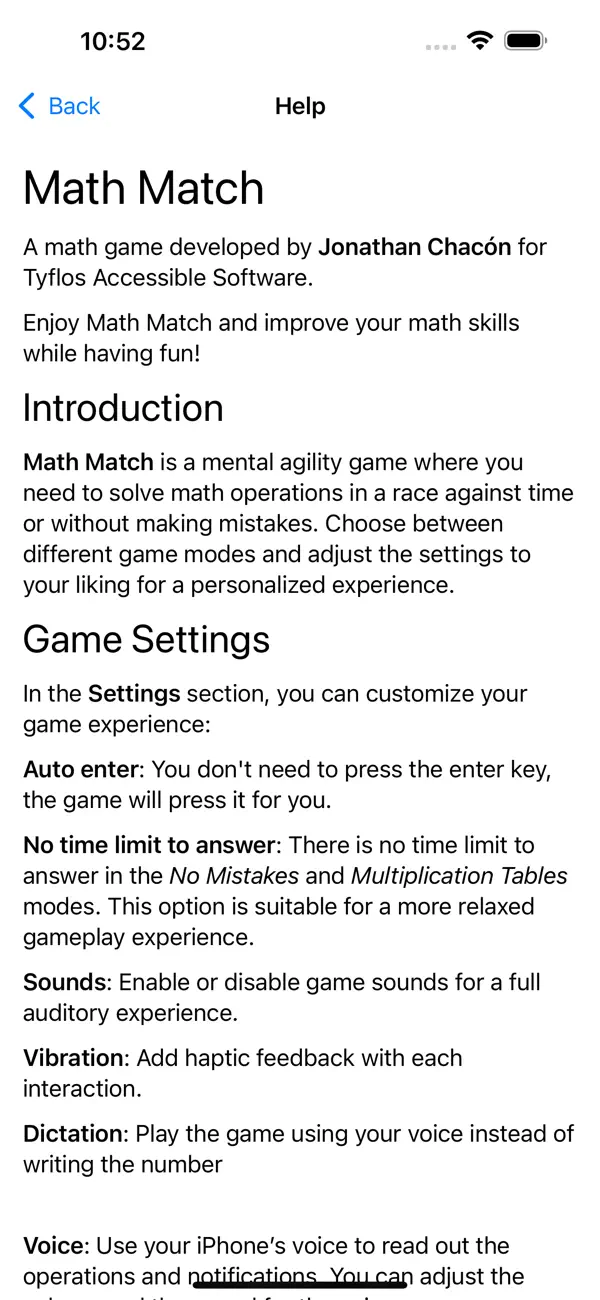 Screenshot #2 pour Accessible Math Match