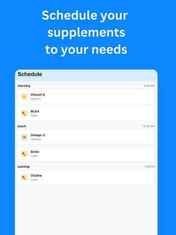 Supplement Tracker - Suppix iPad screenshot