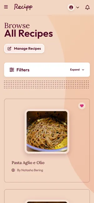 Recipp - Recipe Manager screenshot 1