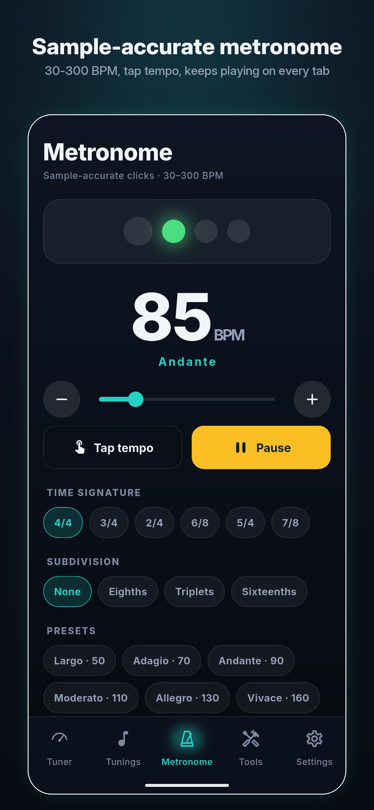 Screenshot 5 of Ajax Guitar Tuner