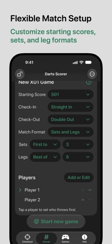 Darts Checkout Scorer Pro Screenshot 8 of 10