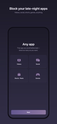 Let Me Sleep: Bedtime Blocker iPhone screenshot