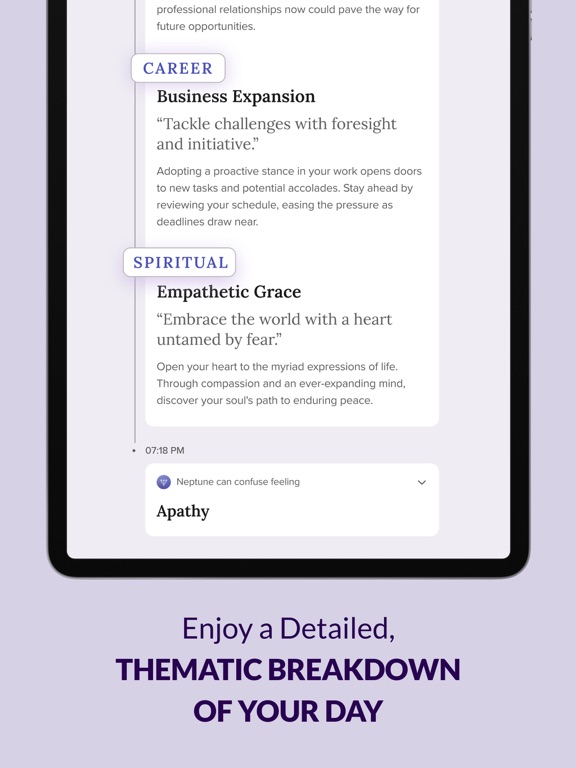 FORCETELLER - Astra Horoscope iPad screenshot 4 - Entertainment app