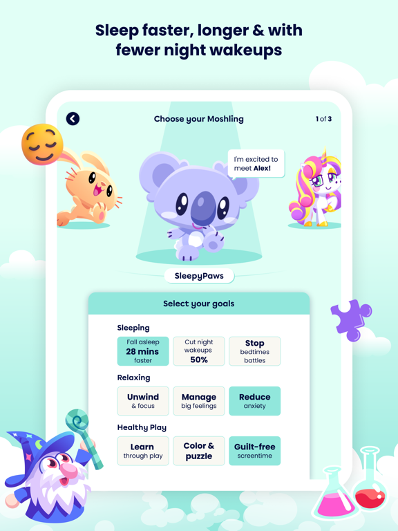 Moshi Kids: Sleep, Relax, Play iPad app afbeelding 2