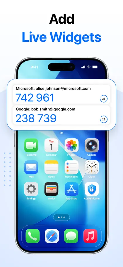 Screenshot 5 di 6 di Authenticator App‏