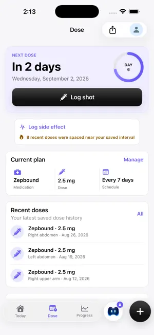 GLP Me: GLP-1 Tracker screenshot 2