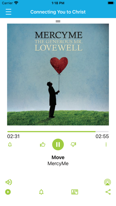 The Connection 103.7 app screenshot