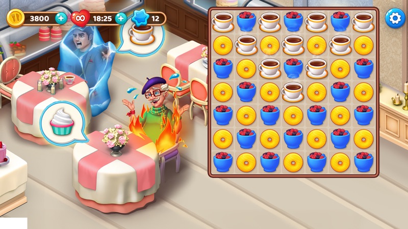 Manor Cafe: Jogos de Match 3 screenshot 4