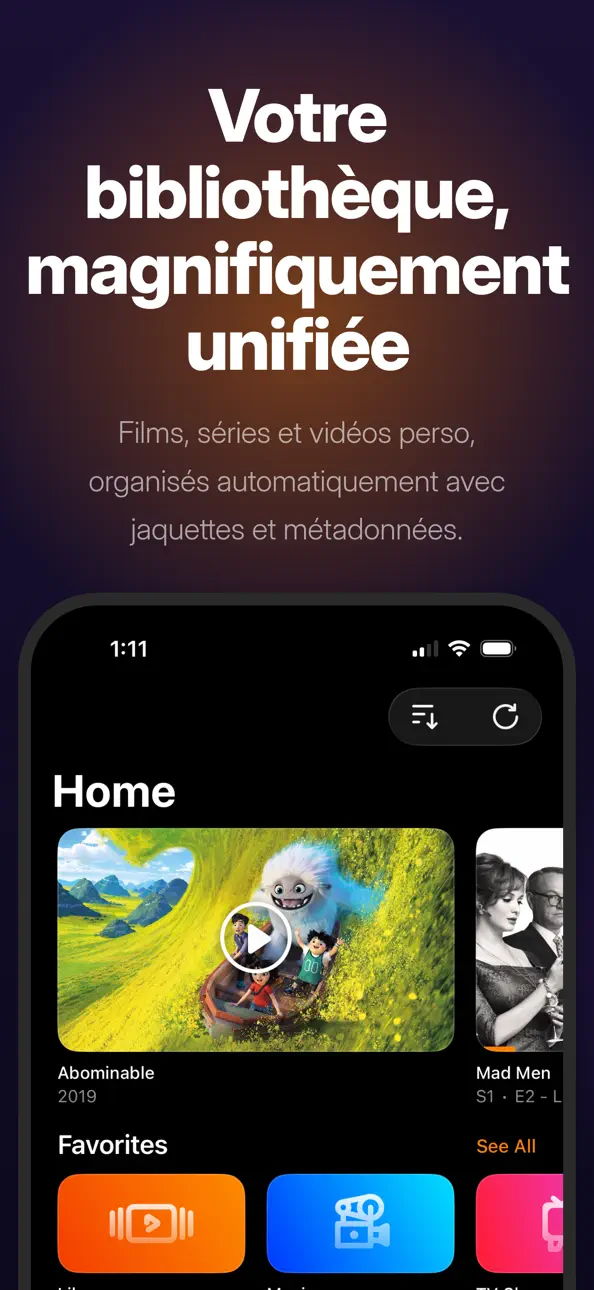 Infuse Plus screenshot 1 - iOS app interface
