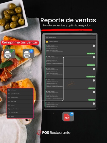 POS Restaurante iPad screenshot