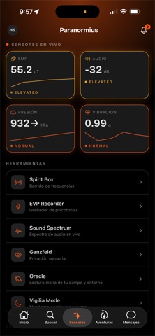 Paranormius iPhone screenshot