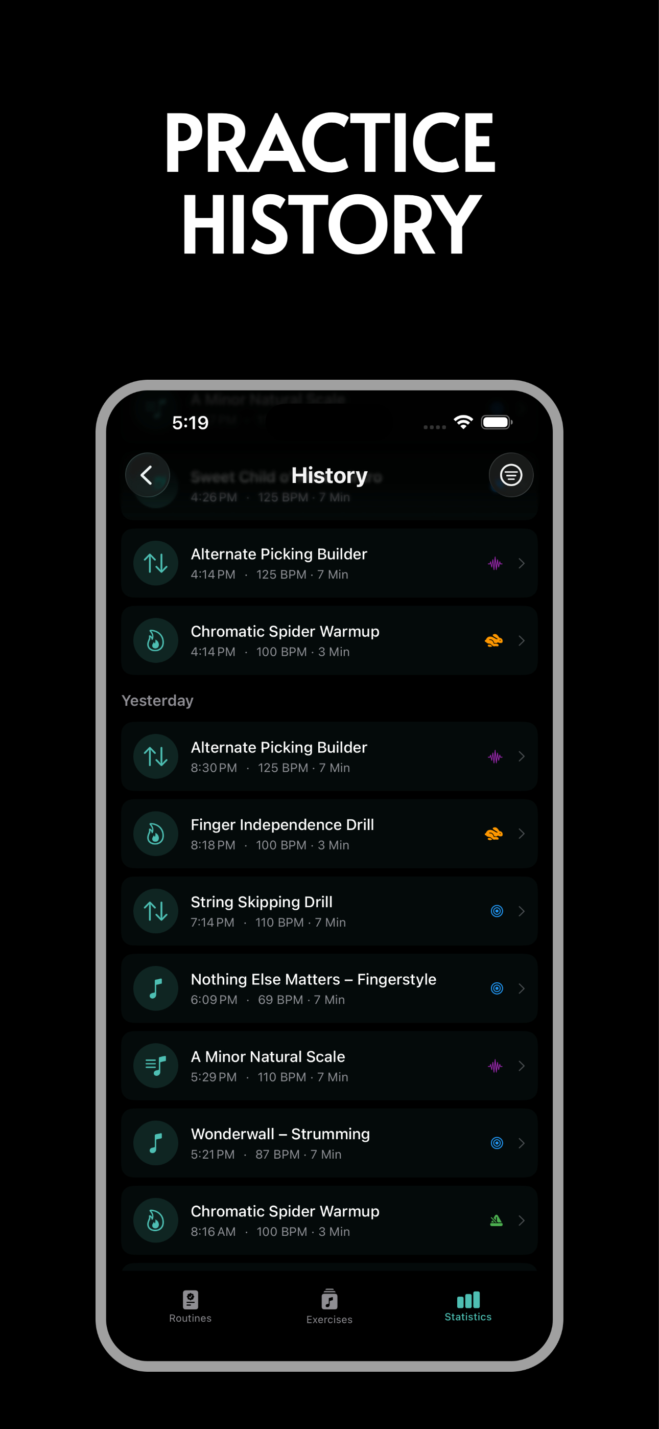 Repétude: Practice Routines