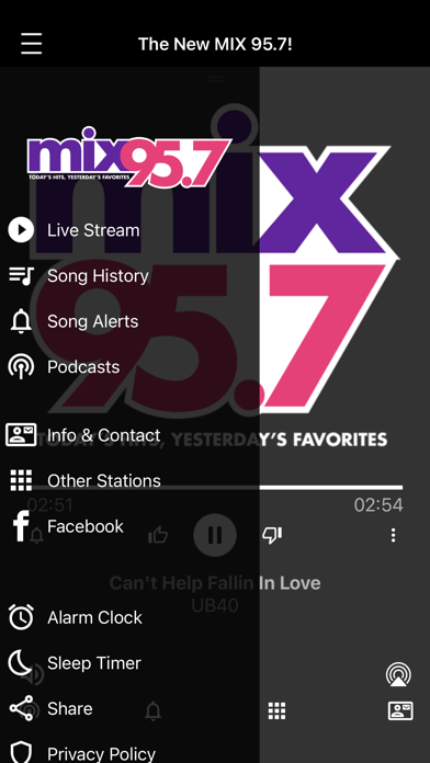 Mix 95.7! Screenshot