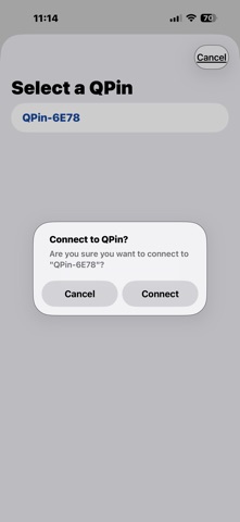 QPin Connect screenshot