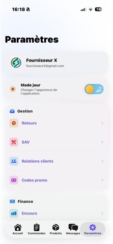 MyOrder Fournisseur screenshot