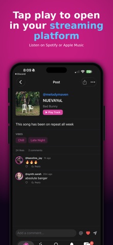 Tunesday: Share Music Weekly iPhone screenshot