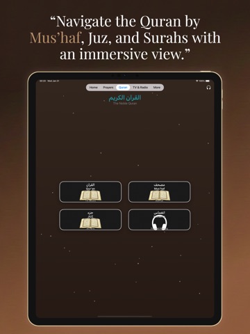 The Holy Qur’an and Tafsir iPad screenshot