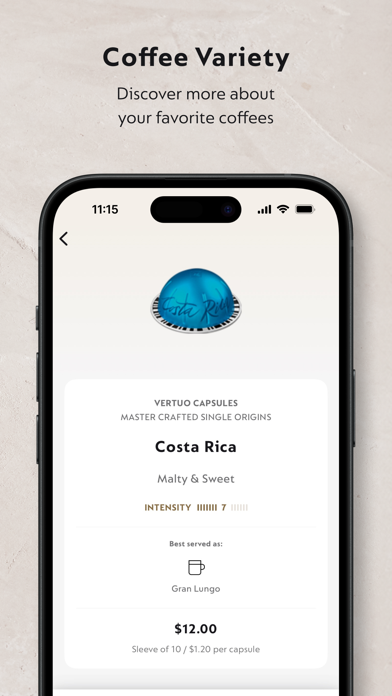 Nespresso Store iPhone screenshot