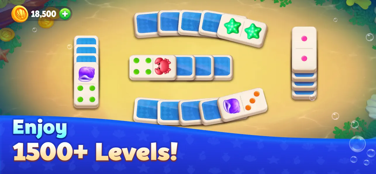 Domino Ocean : Solitaire Tiles iOS Mod IPA screenshot 2 - iOS game interface