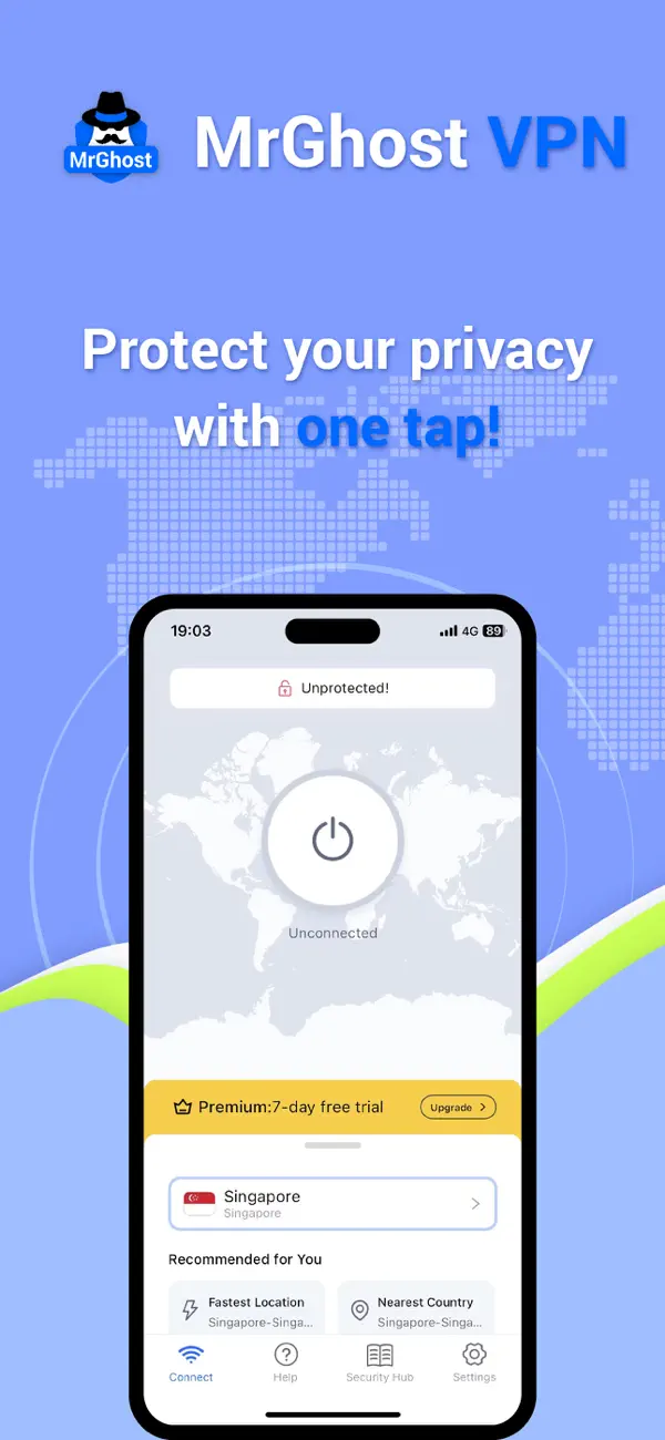 Screenshot #1 pour MrGhost VPN -Fast Secure Proxy