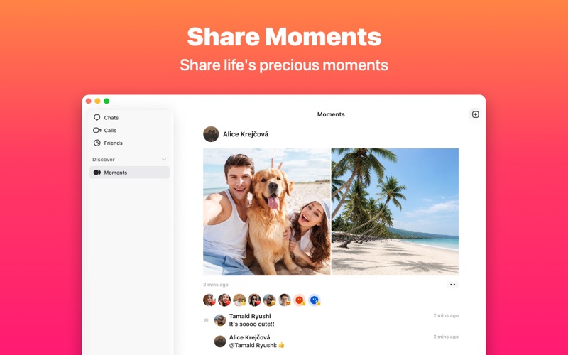 JusTalk - Video Calls & Chat iPhone screenshot