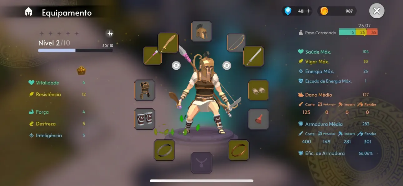 Titan Soul: Action RPG Offline iOS Mod IPA screenshot 1 - iOS game interface