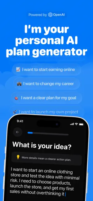 Sofa: AI Goal Planner & Steps screenshot 1