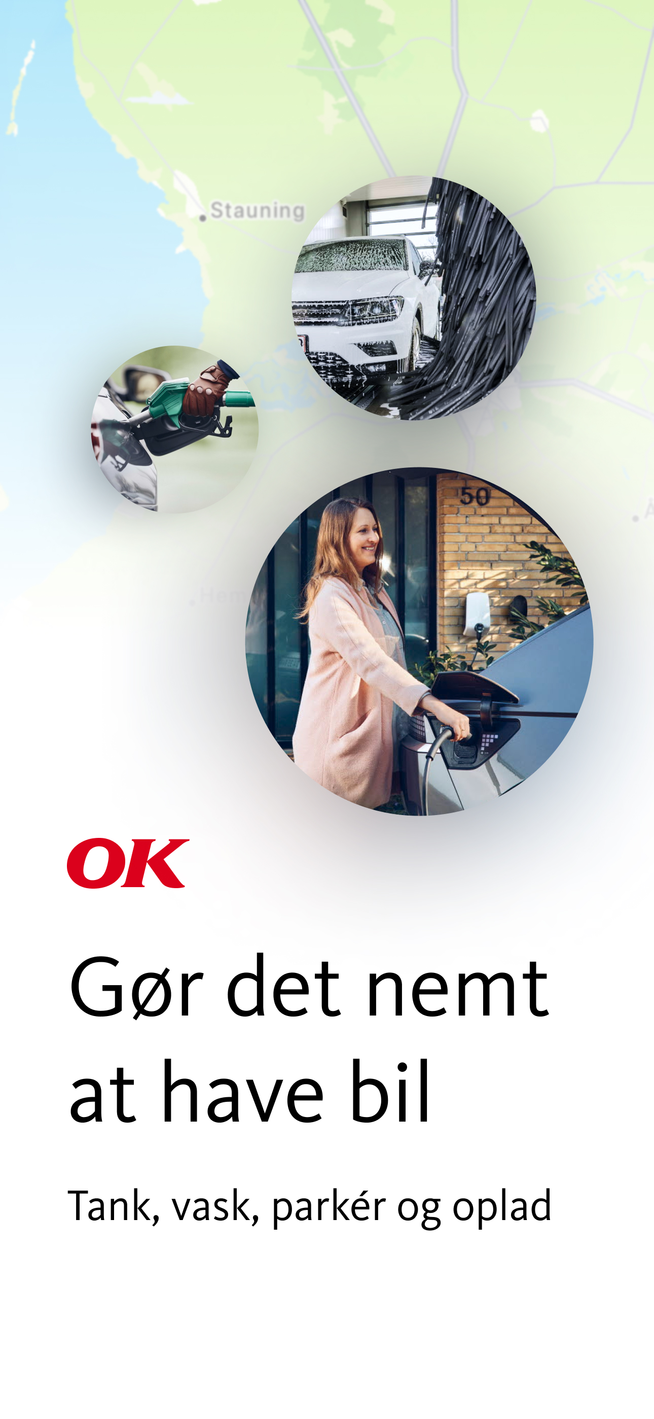 OK: Tank, oplad, vask, parker