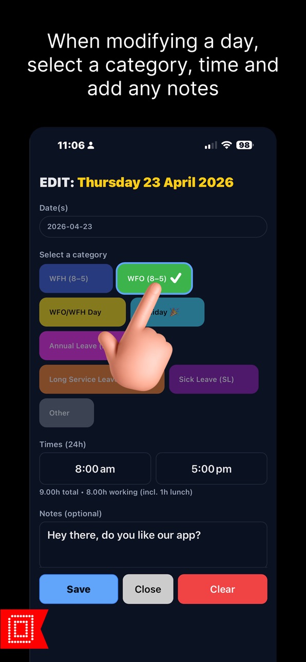 iPhone screenshot