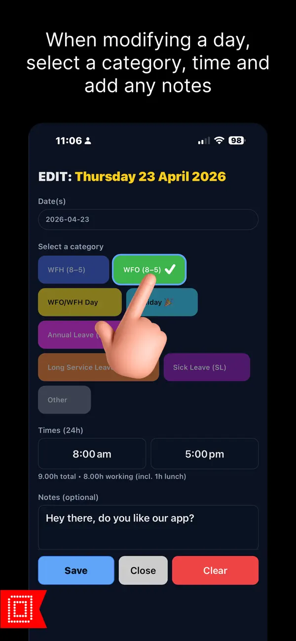Screenshot #3 pour Attendance Tracker (AT)