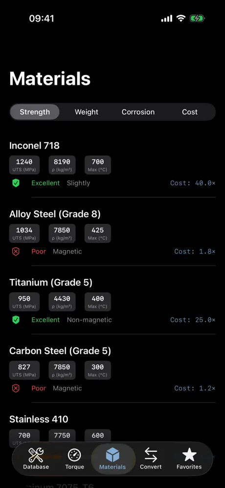 BoltSpec Pro screenshot 2